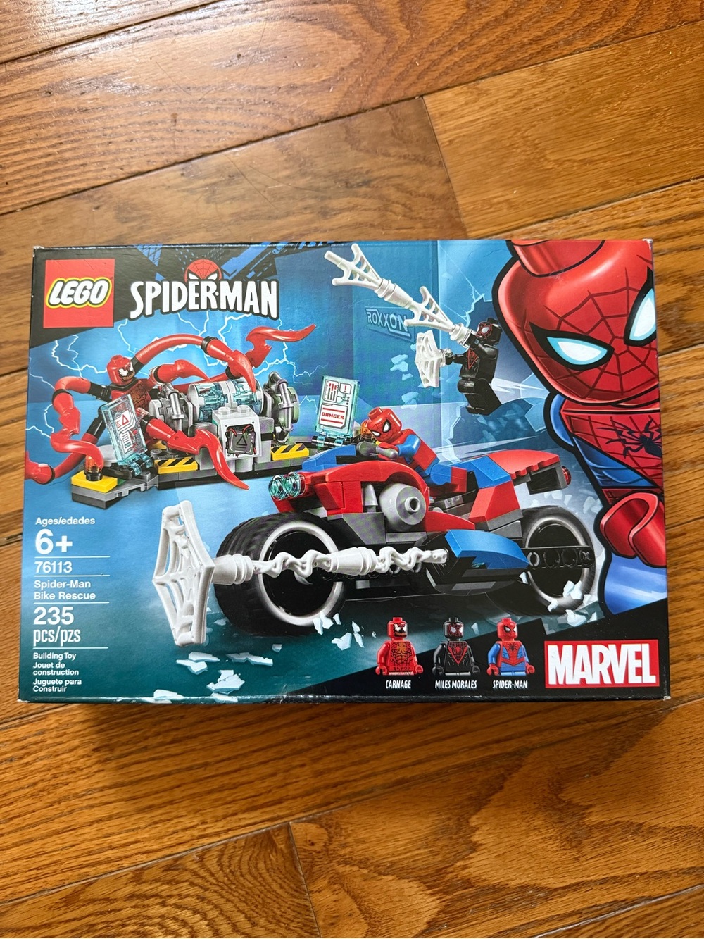 LEGO Spider-Man Red, Blue & Black Bike Rescue Playset